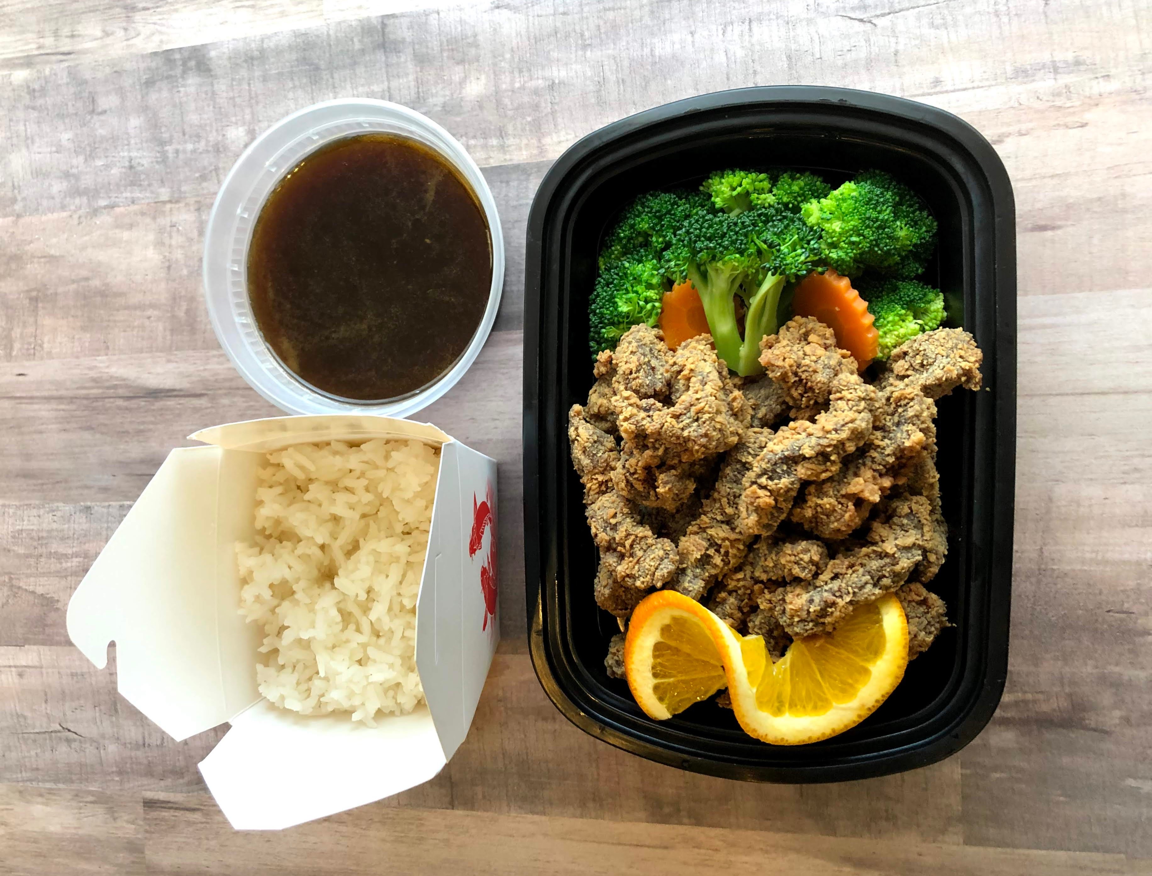 Order Citrus Beef food online from Lemongrass Thai Eatery store, Dallas on bringmethat.com