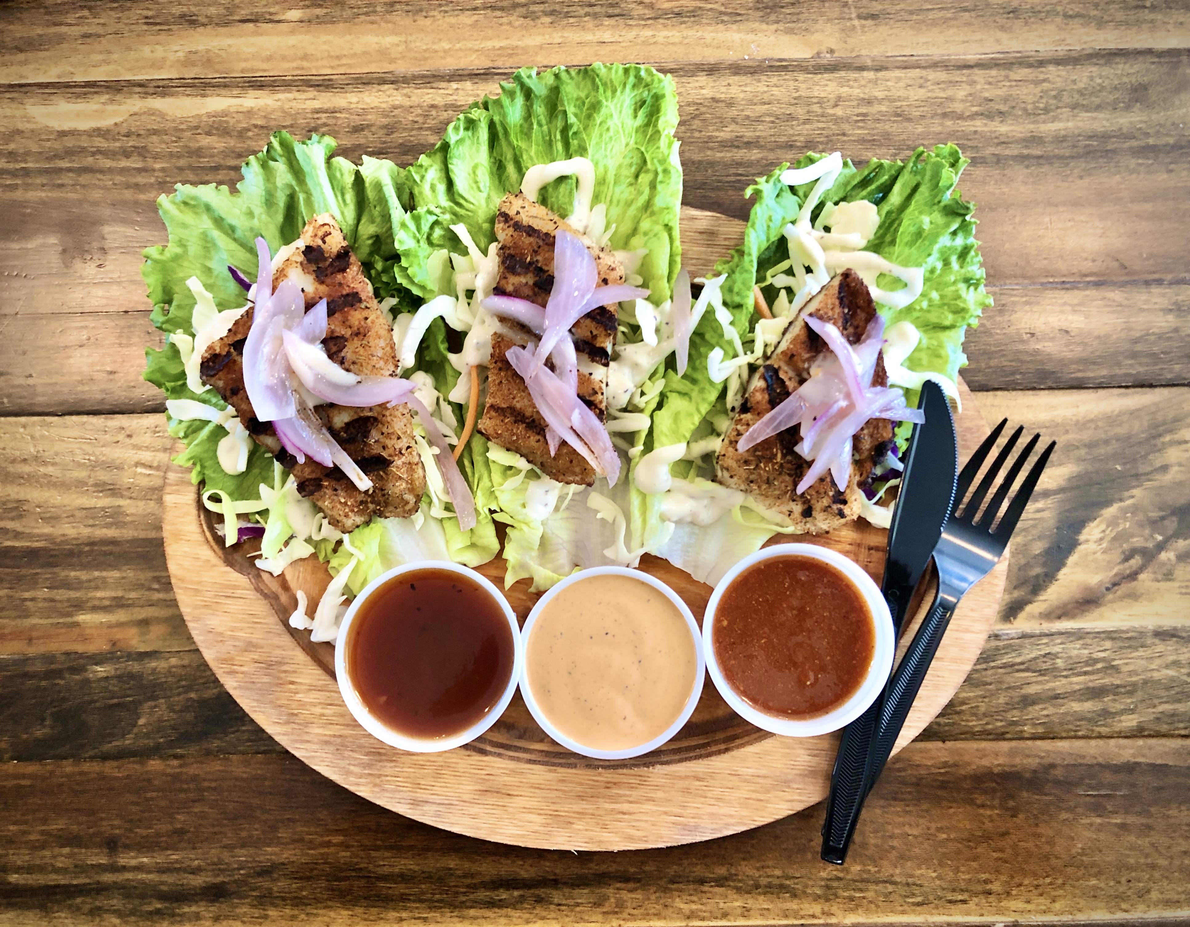 Order Cajun Whitefish Lettuce Wraps food online from The Cookery store, Nashville on bringmethat.com