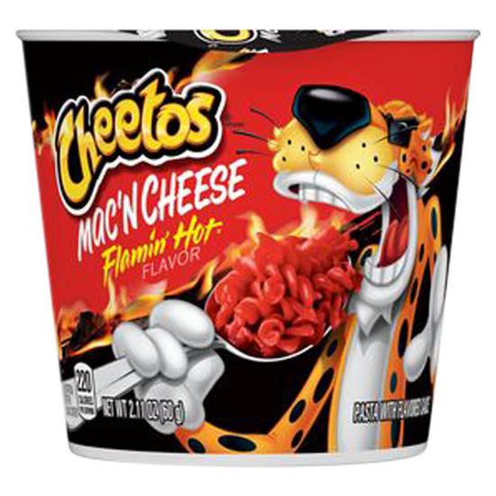 Order Cheetos Flamin Hot Mac & Cheese Cup 2.11oz food online from Everyday Needs by Gopuff store, Waltham on bringmethat.com