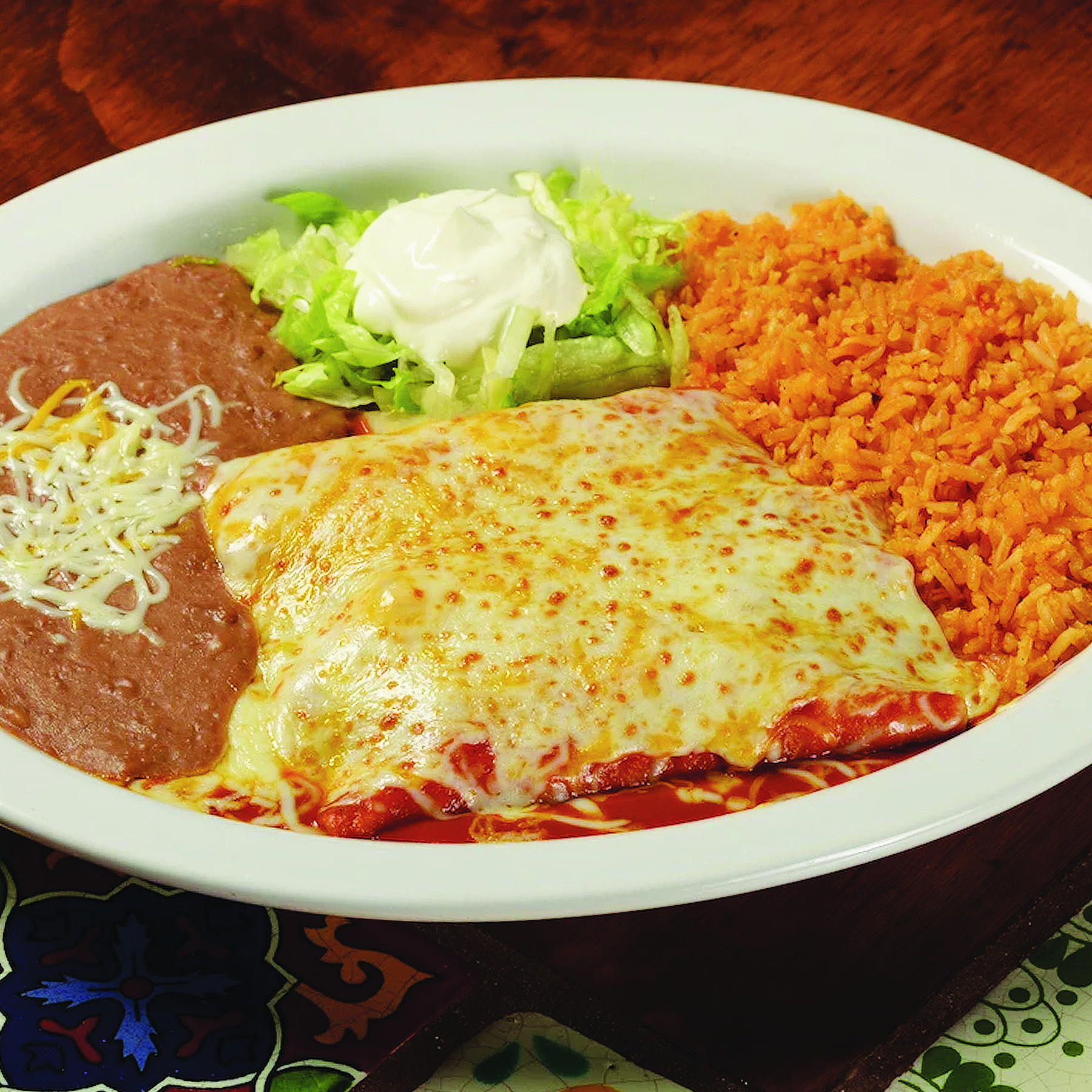 Order Enchilada Suiza Dinner food online from Jalapenos Mexican Food store, Orland Park on bringmethat.com