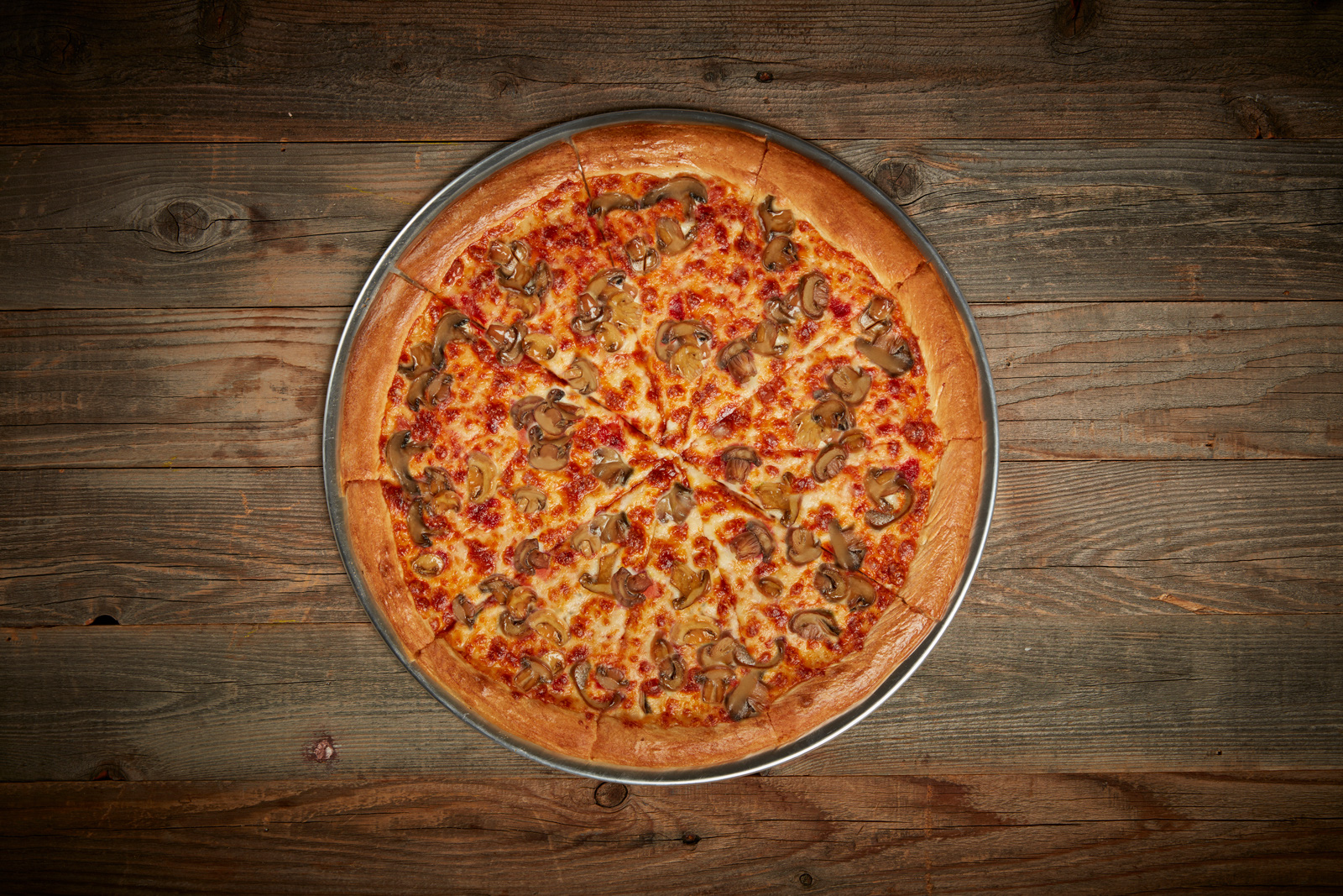 Order Mushroom Pizza food online from Pregio Pizza store, Maywood on bringmethat.com