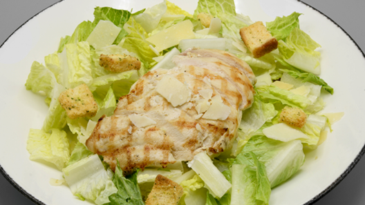 Order Caesar Salad with Grilled Chicken food online from Mitchell's Fish Market store, Louisville on bringmethat.com