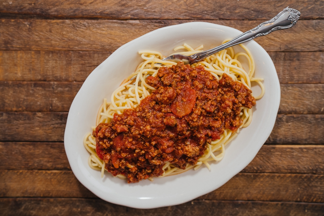 Order Spaghetti with Meat Ragu food online from Mcl Restaurant & Bakery store, Indianapolis on bringmethat.com