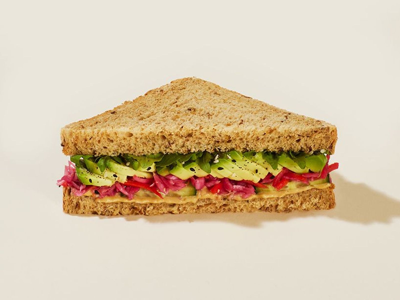Order Rainbow Veggie Sandwich Slim food online from Pret A Manger store, New York on bringmethat.com
