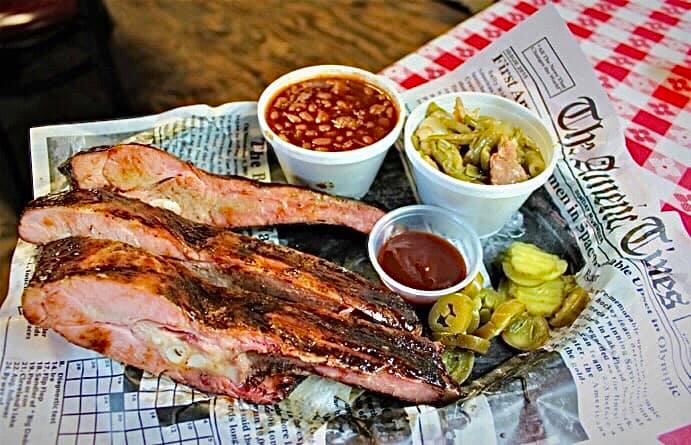 Order 3 Ribs Plate Combo Special (Tuesday Only)  food online from Black Diamond Bbq store, Hidalgo on bringmethat.com