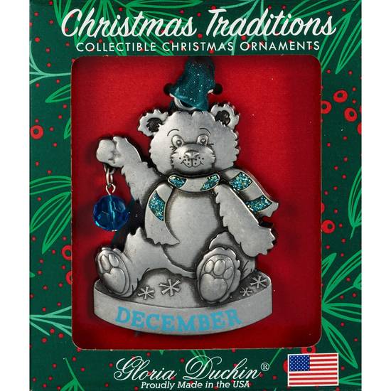 Order Gloria Duchin Christmas Traditions Ornament, Birthstone Teddy Bear, December food online from CVS store, WADING RIVER on bringmethat.com