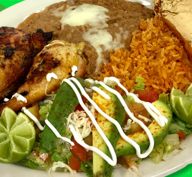 Order 8. Chicken Plate food online from El Mexiquense Grill store, Lehi on bringmethat.com