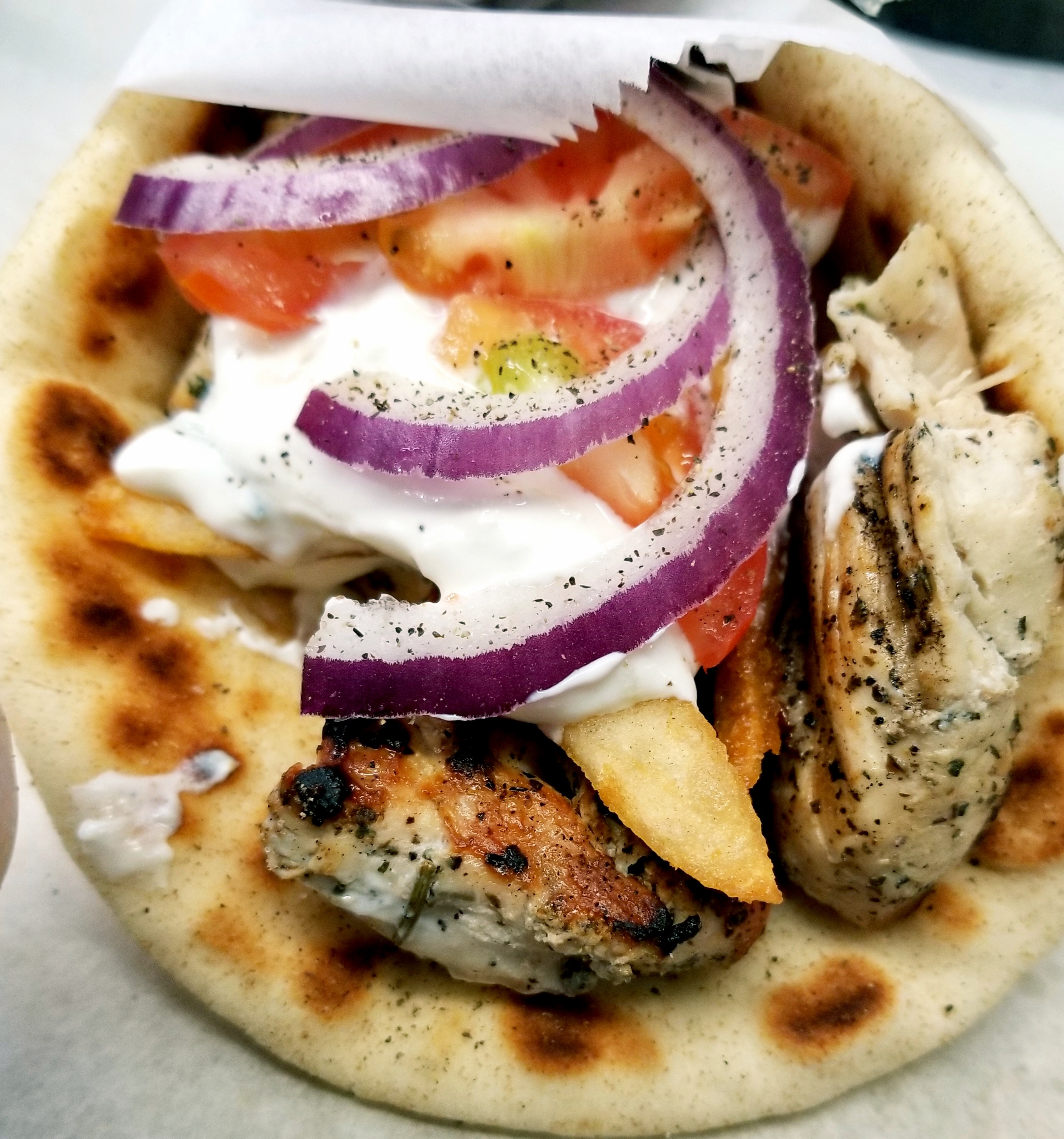 Order Chicken Souvlaki food online from The Greek Express store, West Chester on bringmethat.com
