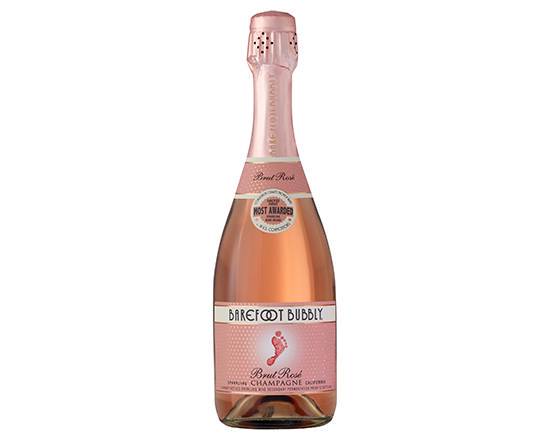 Order Barefoot Bubbly Brut Rose, 750mL champagne (11.5% ABV) food online from Mimi Liquor store, Joliet on bringmethat.com