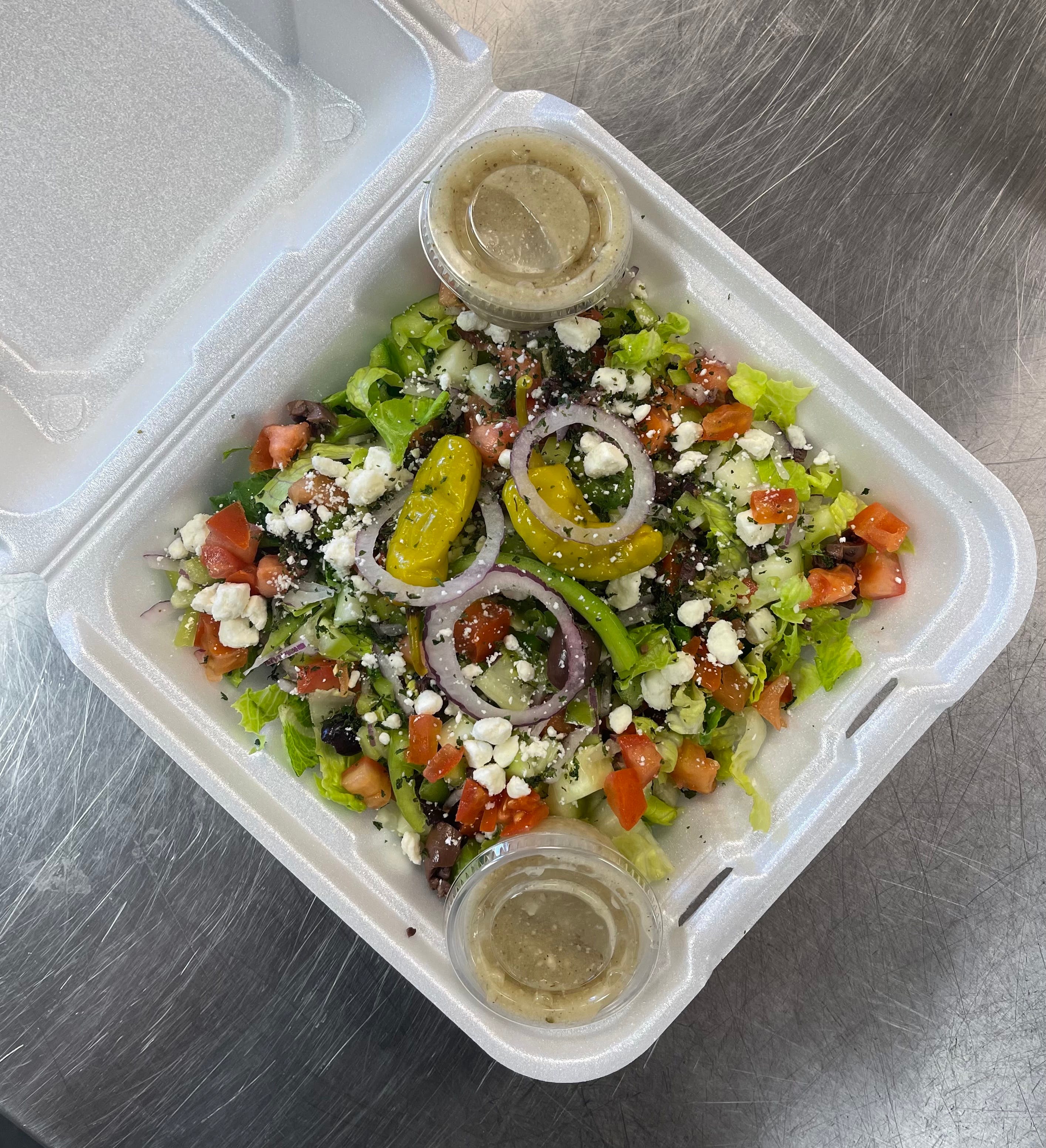 Order Greek Salad - Salad food online from Dolce To-Go store, Lake Havasu City on bringmethat.com
