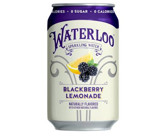 Order Waterloo Sparkling Water - Blackberry Lemonade, 12oz 12pk Cans food online from Chris's Liquor- 2203 S Lamar Blvd store, Austin on bringmethat.com