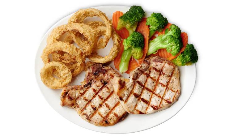 Order Grilled Pork Chops food online from Boomerjack's Grill & Bar store, Dallas on bringmethat.com