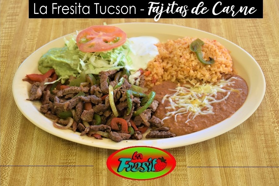 Order 5. Fajitas de Carne food online from La Fresita store, Tucson on bringmethat.com