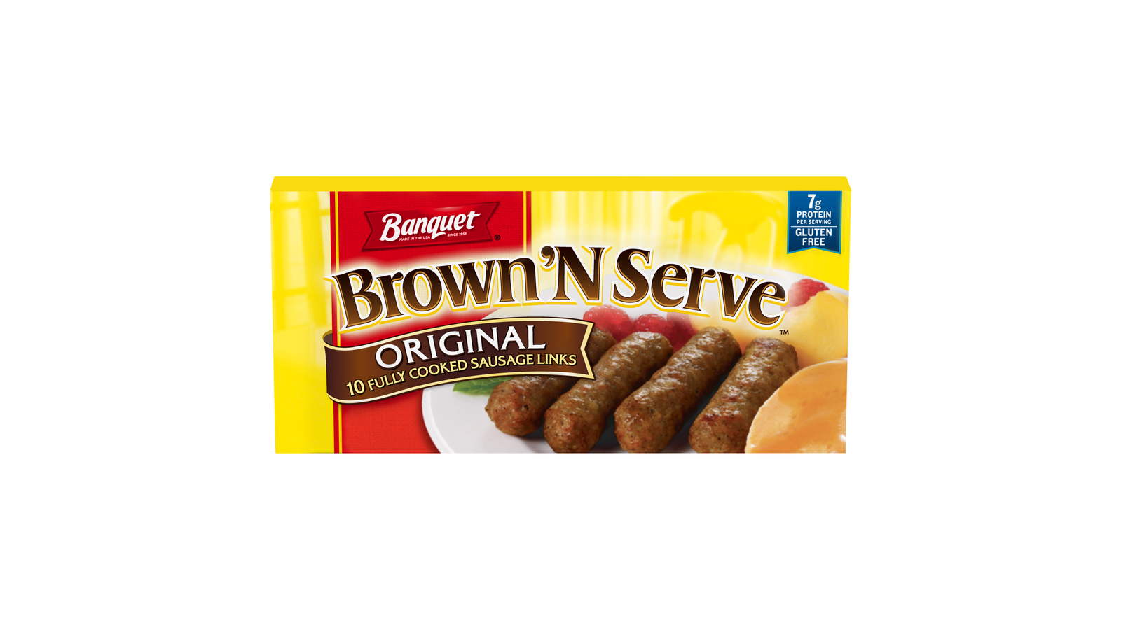 Order Banquet Brown ‘N Serve Original Sausage Links, 6.4 Oz, 10 Ct food online from Lula Convenience Store store, Evesham on bringmethat.com