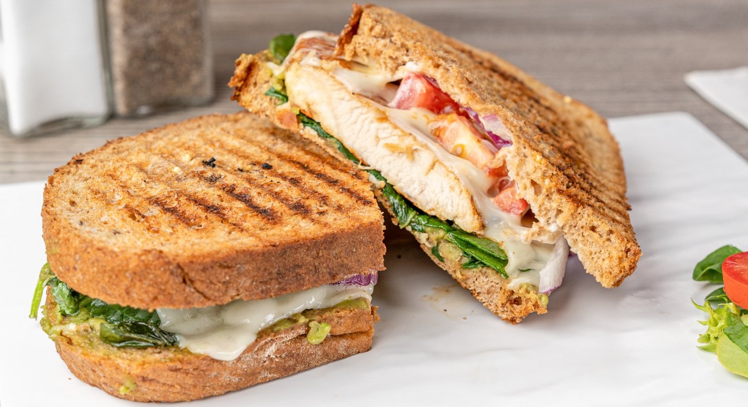 Order Signature Avocado Chicken Panini food online from Avocado Theory store, Tinley Park on bringmethat.com