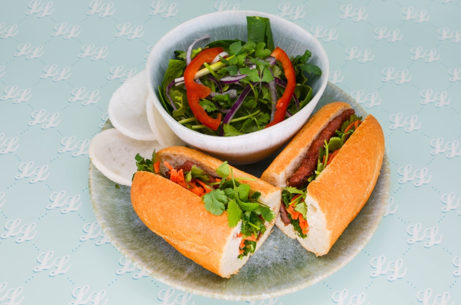 Order Banh Mi - Nem Nuong food online from Luc Lac Vietnamese Kitchen store, Portland on bringmethat.com