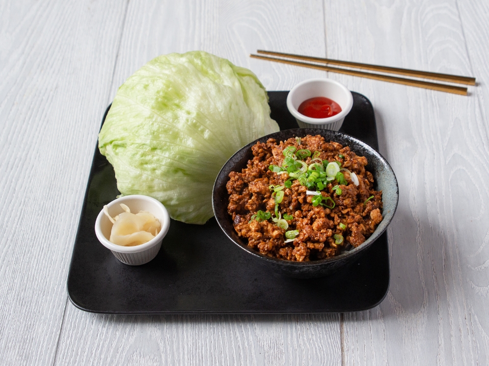 Order Miso Chicken Lettuce Cup food online from Teikoku Restaurant store, Newtown Square on bringmethat.com