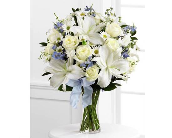 Order Sympathy Arrangement food online from Heritage Flowers store, Wake Forest on bringmethat.com