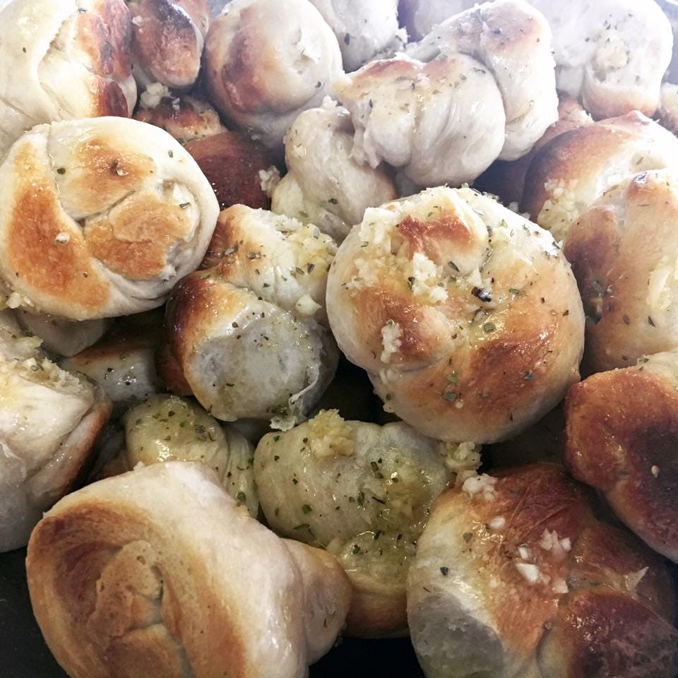 Order Garlic Knots - 1 Piece food online from Nino's Pizzarama store, Willow Grove on bringmethat.com