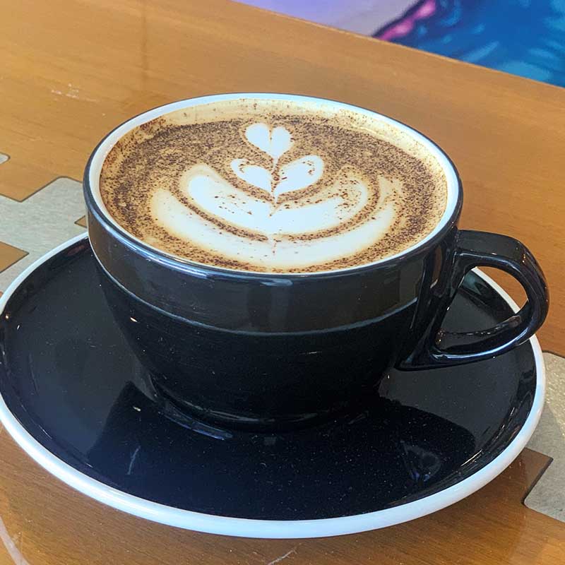 Order Chaga latte  food online from Seven Seas Roasting store, San Diego on bringmethat.com