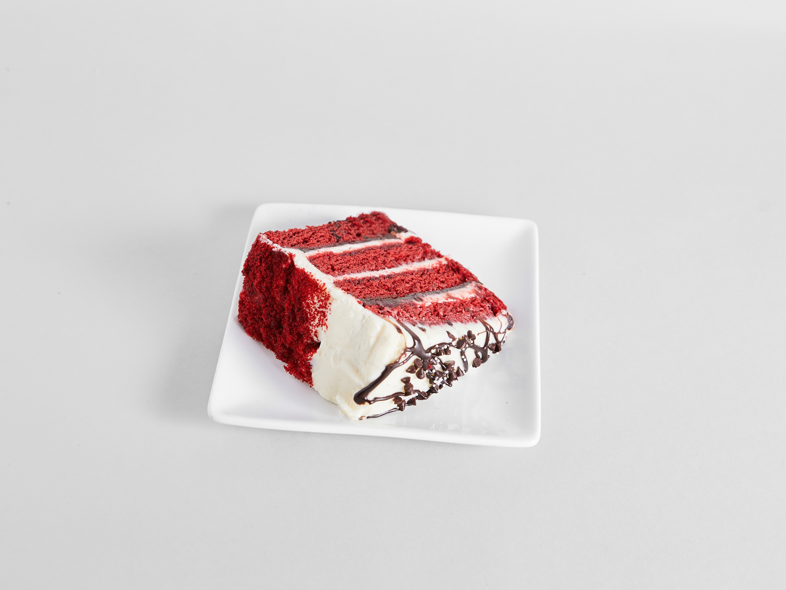 Order Real Red Velvet Cake (Slice) food online from Sweetwaters store, Newark on bringmethat.com