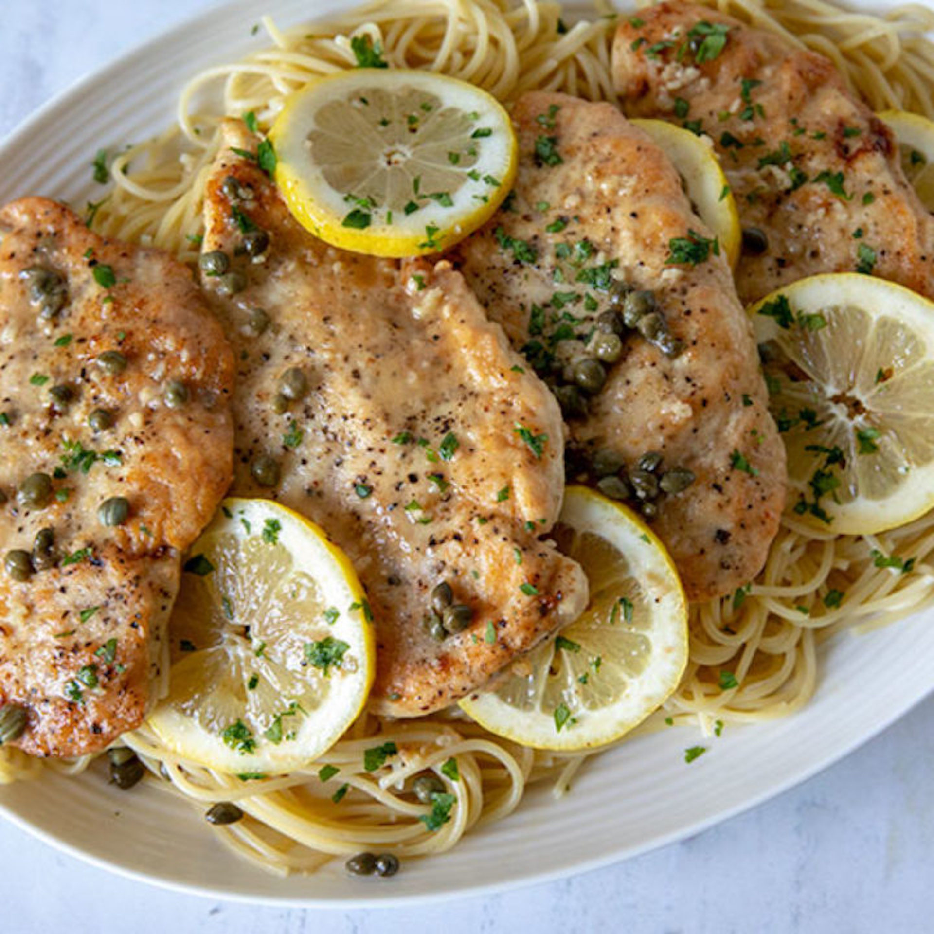 Order Chicken Piccata food online from Fellini Cafe Of Media store, Media on bringmethat.com