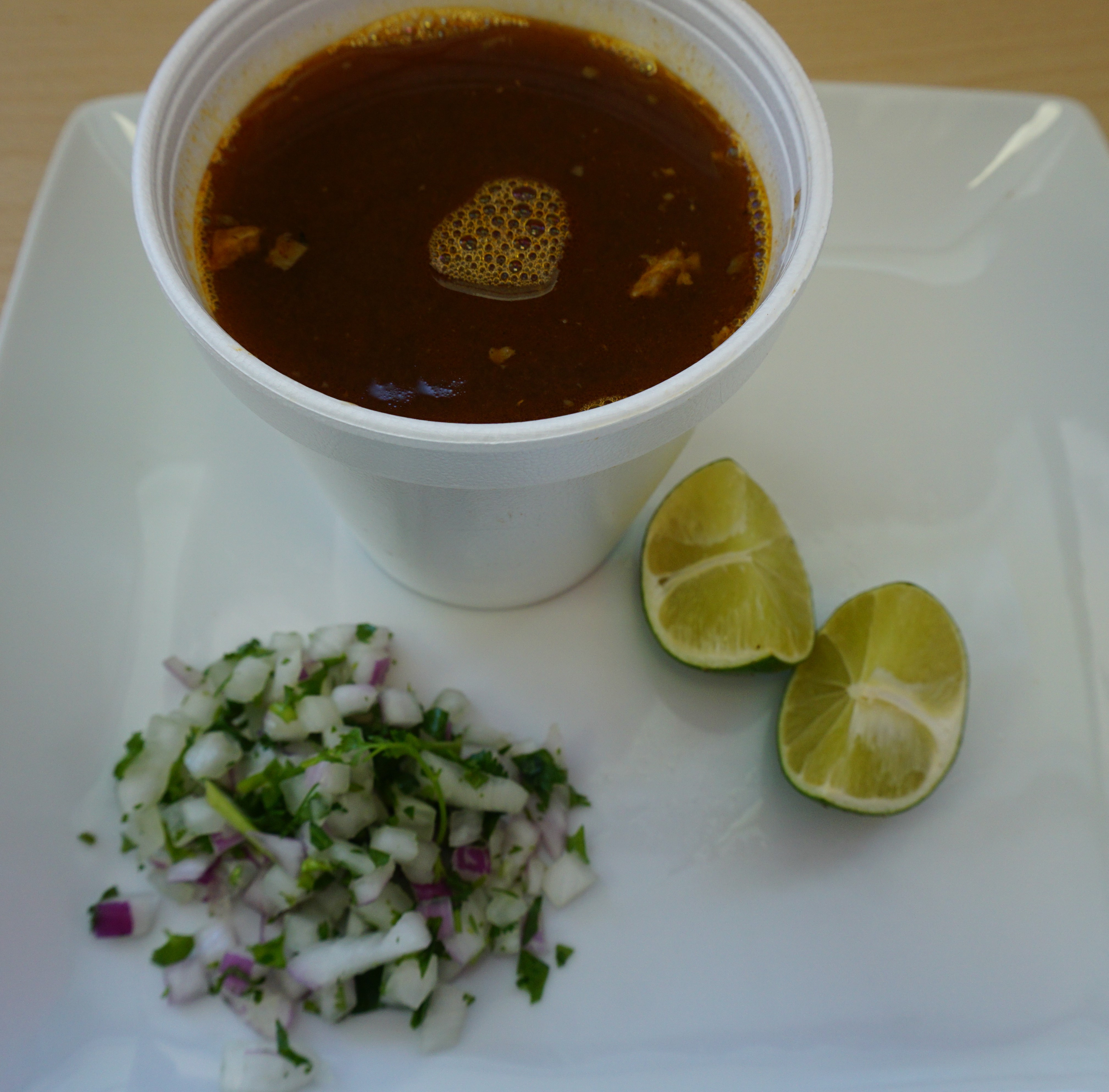 Order Consomme Soup with Lamb Meat food online from Taco Express store, Los Angeles on bringmethat.com