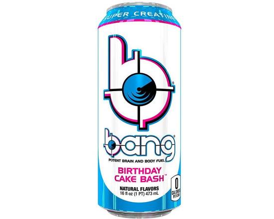 Order Bang /Energy Drink (16.0 oz) -Birthday Cake Bash food online from Abc Discount Store store, San Diego on bringmethat.com