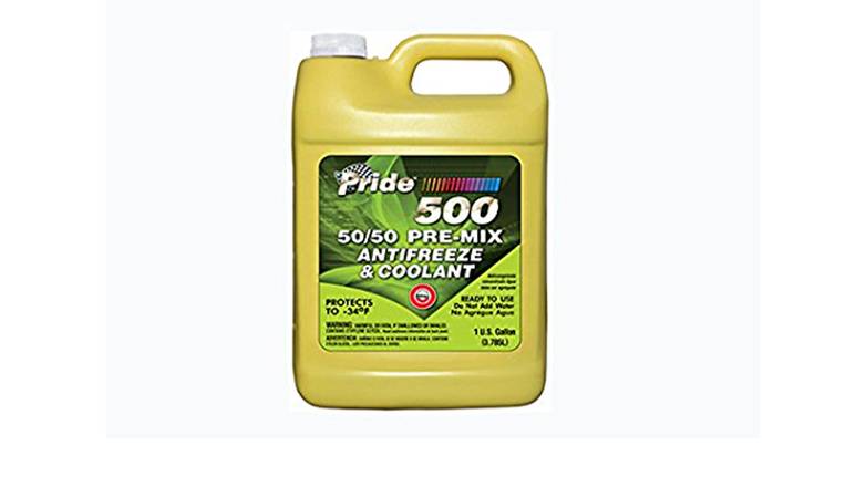 Order Pride 500 Pre-Mix 50/50 Antifreeze And Coolant food online from Route 7 Food Mart store, Norwalk on bringmethat.com
