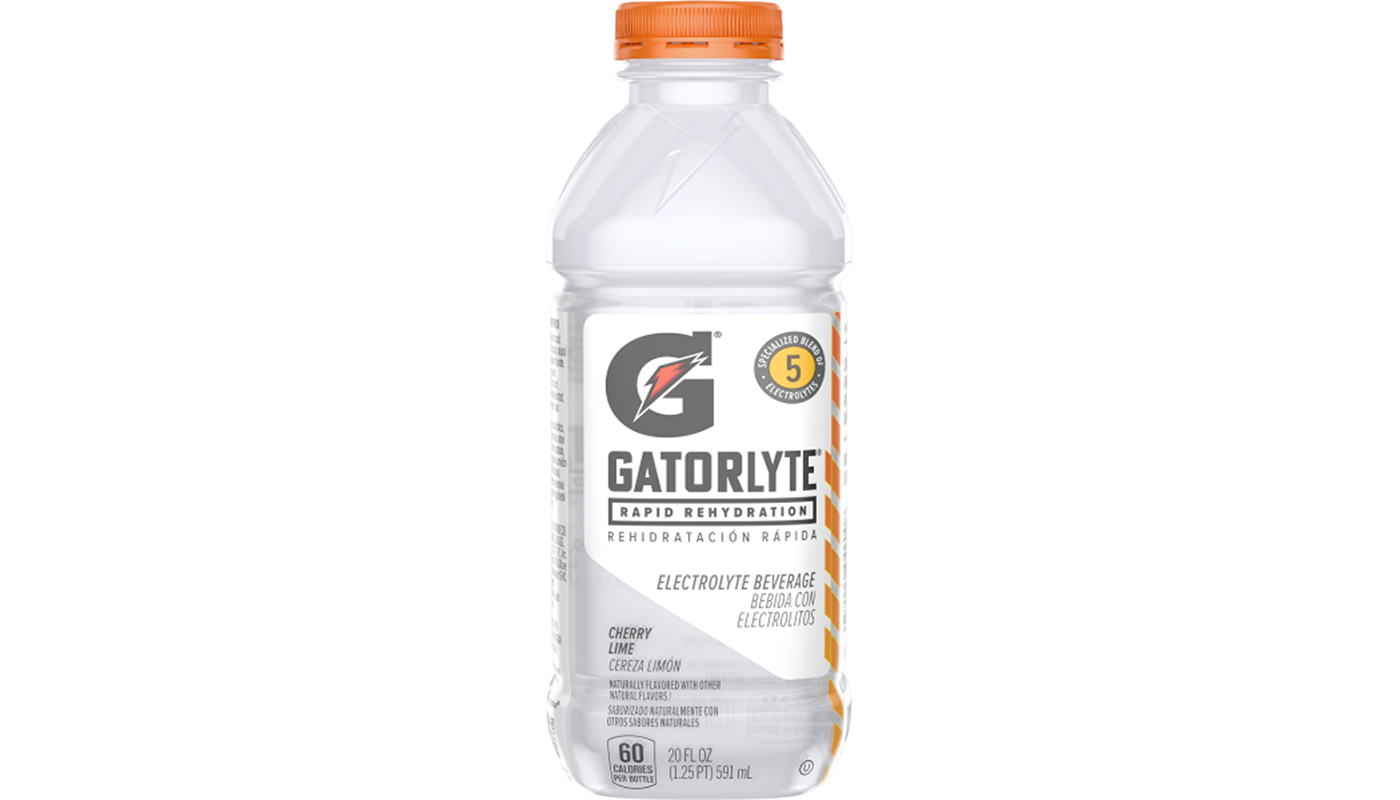 Order Gatorlyte Cherry Lime 20oz food online from Chevron Extramile store, San Jose on bringmethat.com