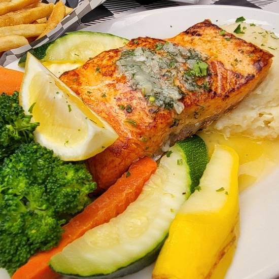 Order Grilled Salmon food online from 7 Mile House store, Brisbane on bringmethat.com