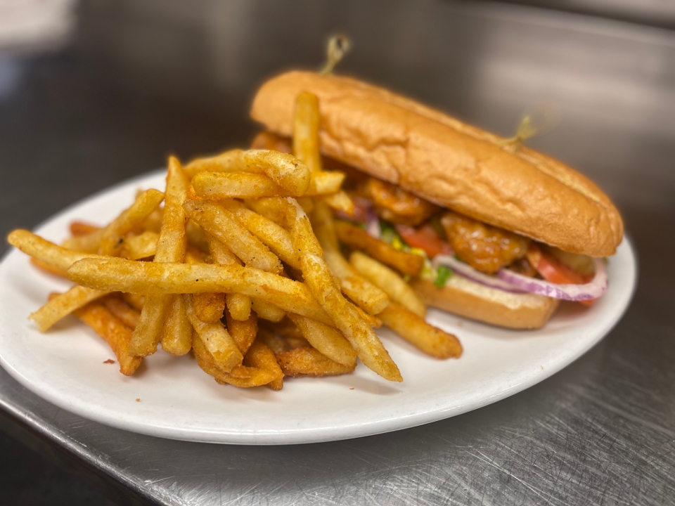 Order SHRIMP PO' BOY food online from Tlc On The Lake store, Garland on bringmethat.com