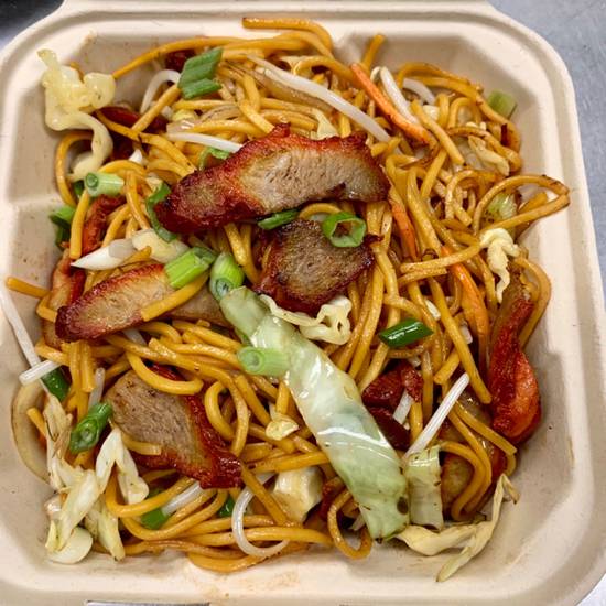 Order Pork Chow Mein food online from WA WA Restaurant store, Long Beach on bringmethat.com