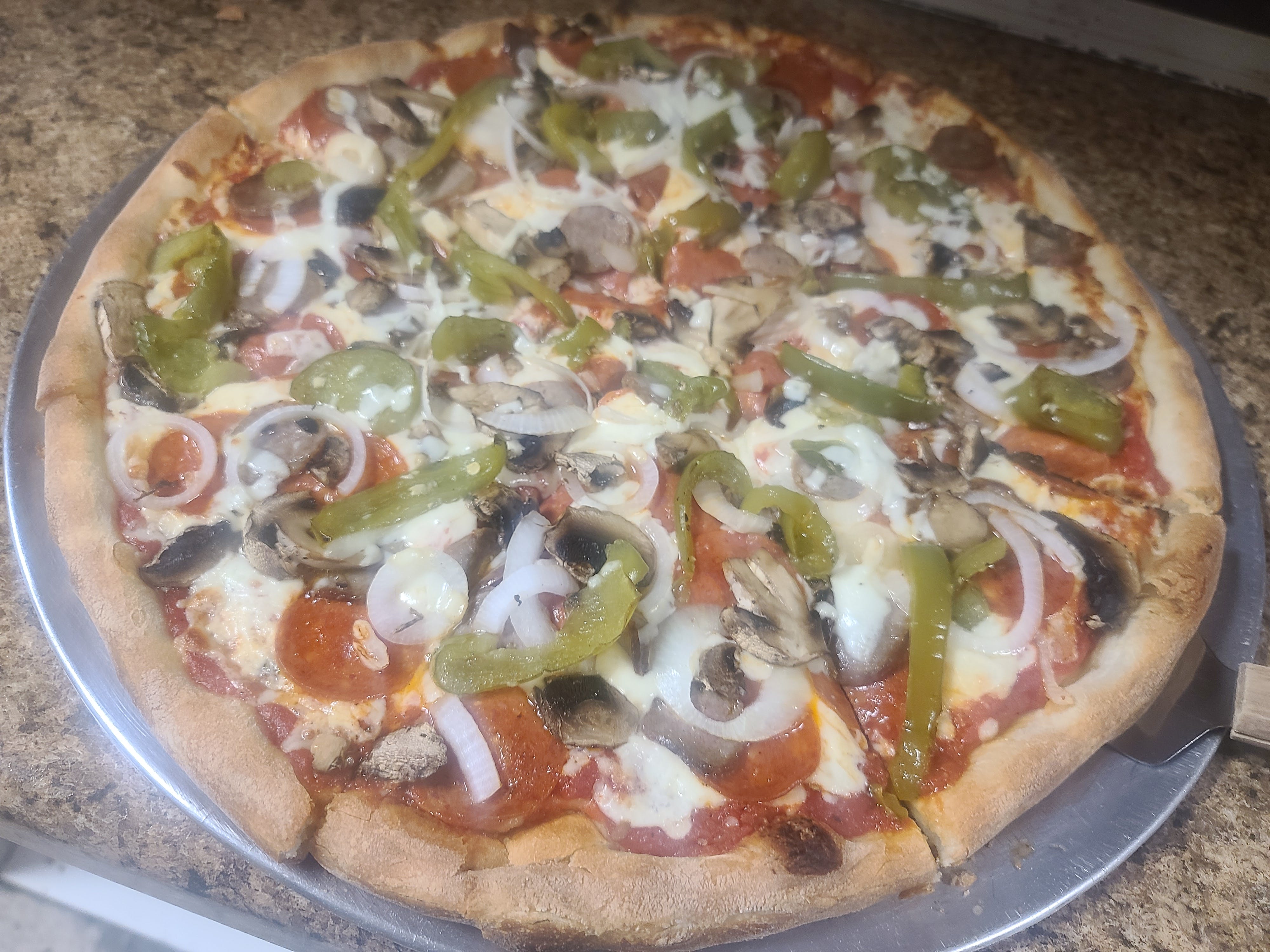 Order Supreme Pizza - Personal 12" food online from Brother Pizza Pasta & Sub store, Harrisonburg on bringmethat.com
