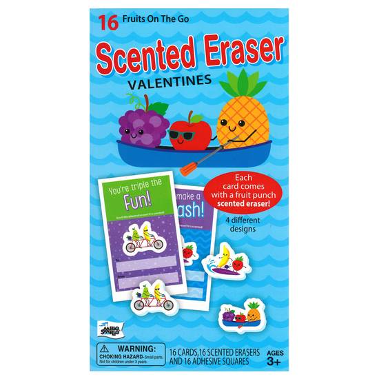 Order Mello Smello Fruit on the Go Scented Eraser Valentine Card Kit food online from Cvs store, WILLIMANTIC on bringmethat.com