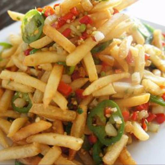 Order Salt Pepper Garlic Fries food online from Tasty Palace store, Antelope on bringmethat.com
