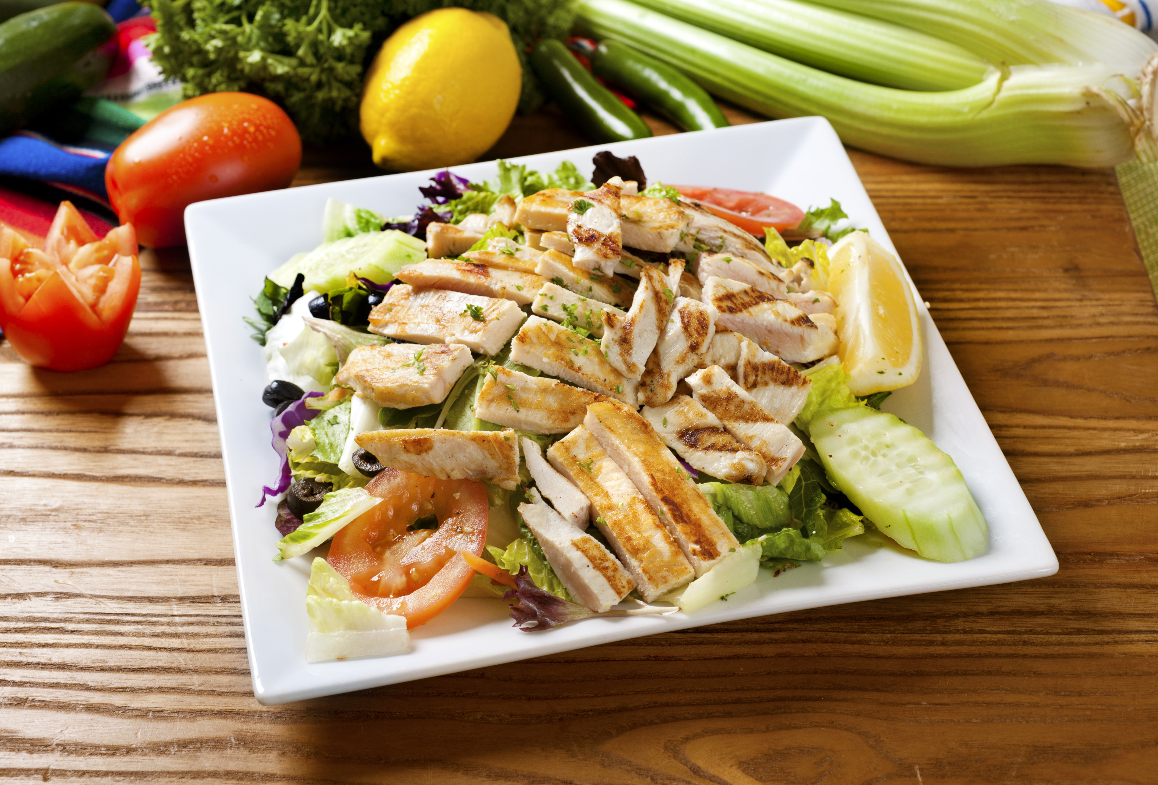 Order Grilled Chicken Salad food online from Fish Dish store, North Hollywood on bringmethat.com