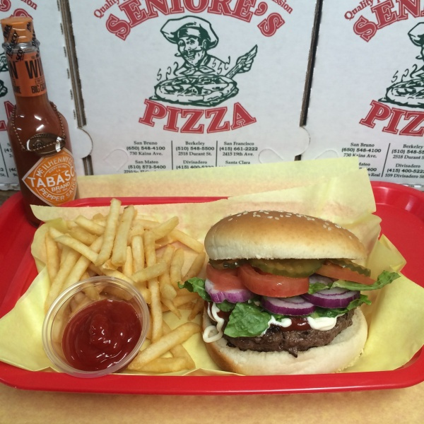 Order Hamburger food online from Seniore's Pizza store, San Francisco on bringmethat.com