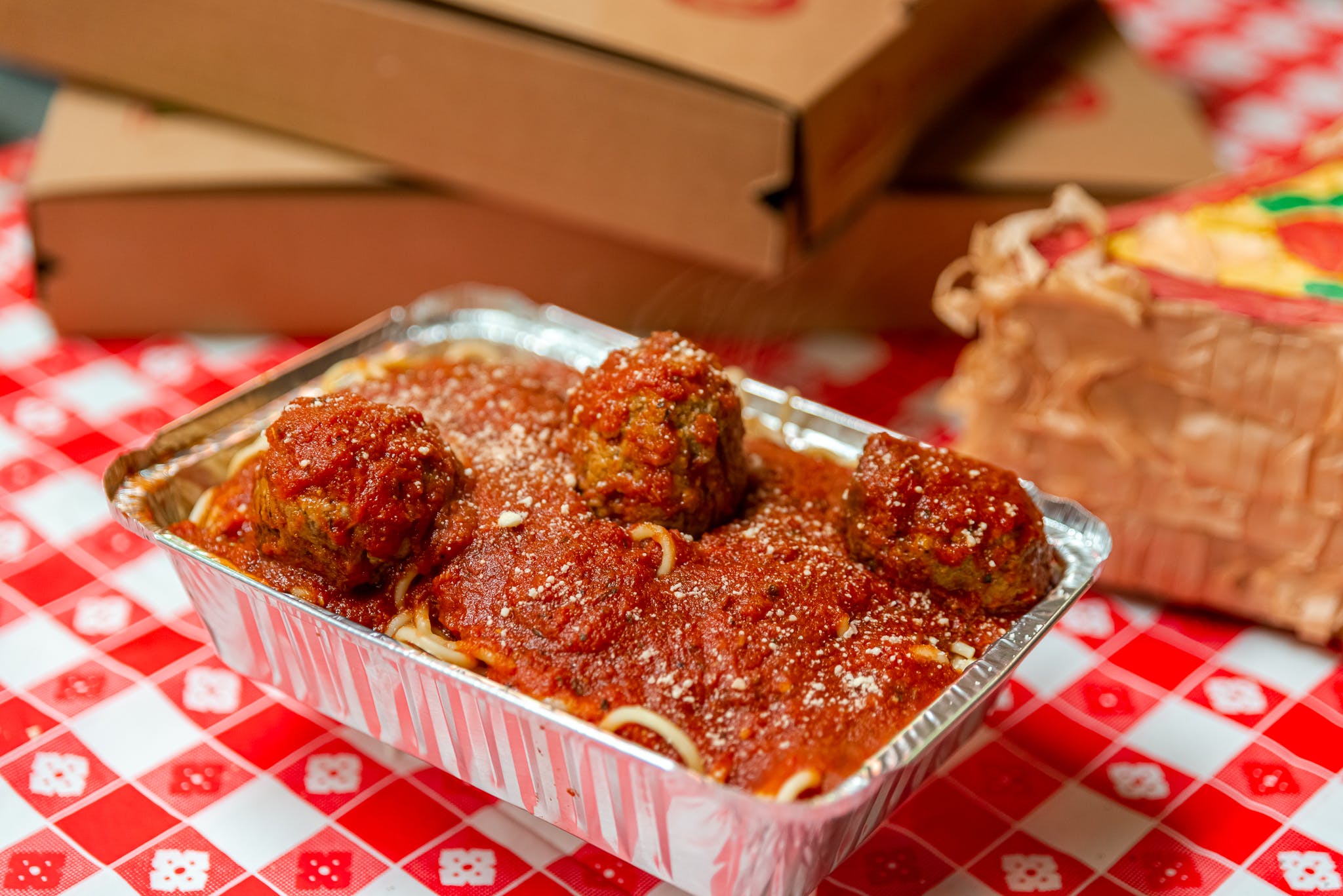 Order Spaghetti & Meatballs - Pasta food online from Italian Villa Pizza of Chicago store, Orland Park on bringmethat.com