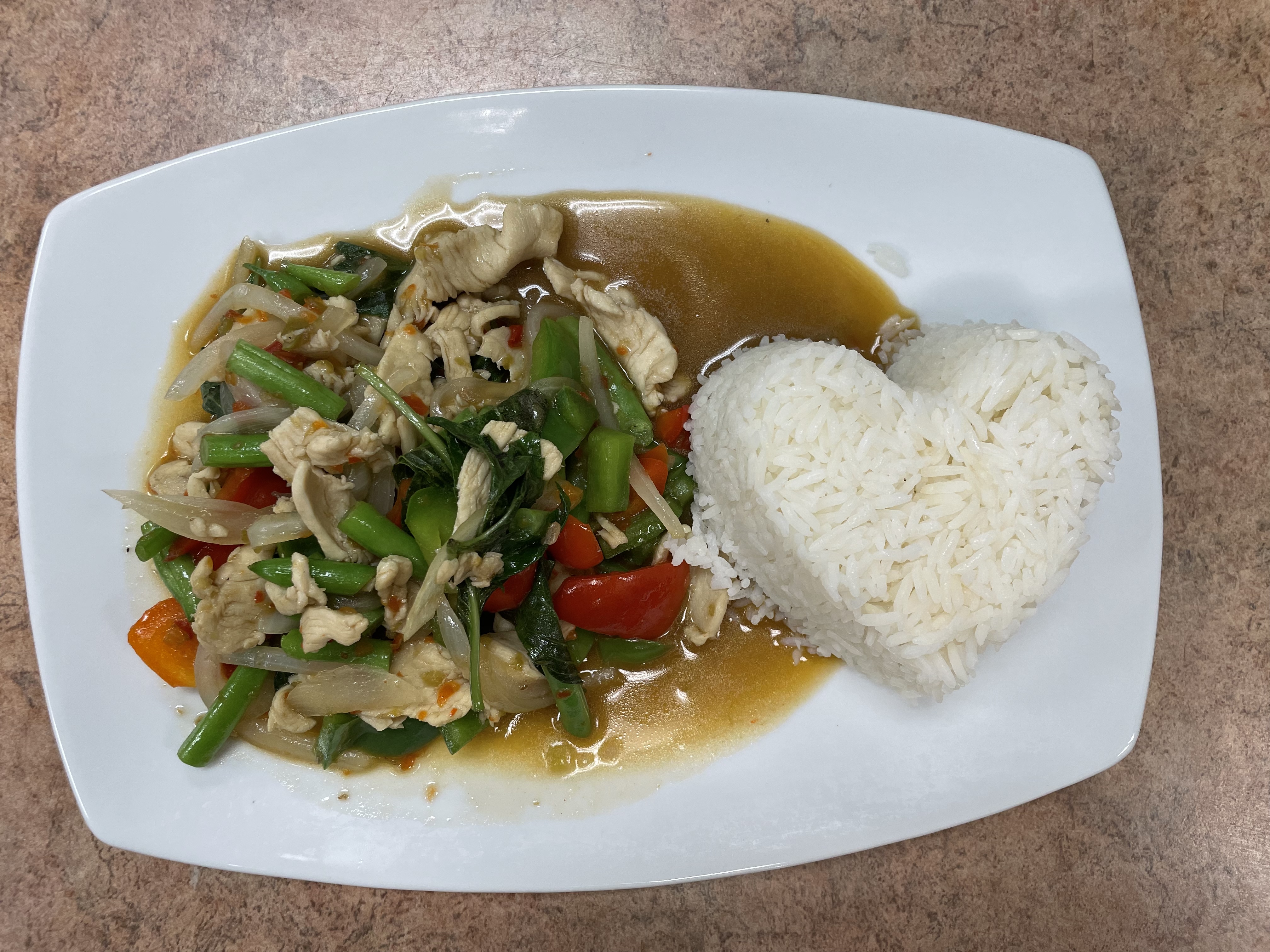 Order Pad Kra Praw food online from Ploy Thai Cuisine store, The Woodlands on bringmethat.com