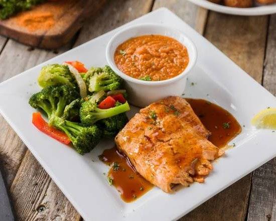 Order Grilled Salmon food online from Don's Seafood Hut store, Metairie on bringmethat.com