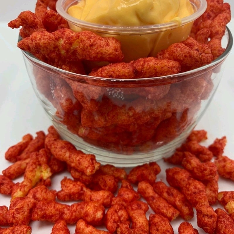 Order Hot Cheetos con Queso food online from Los Elote Men store, San Bernardino on bringmethat.com