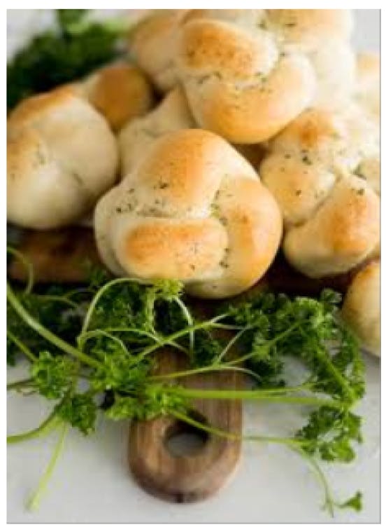 Order Garlic Knots - 6 Pieces food online from Pete's pizzeria & restaurant store, Brooklyn on bringmethat.com