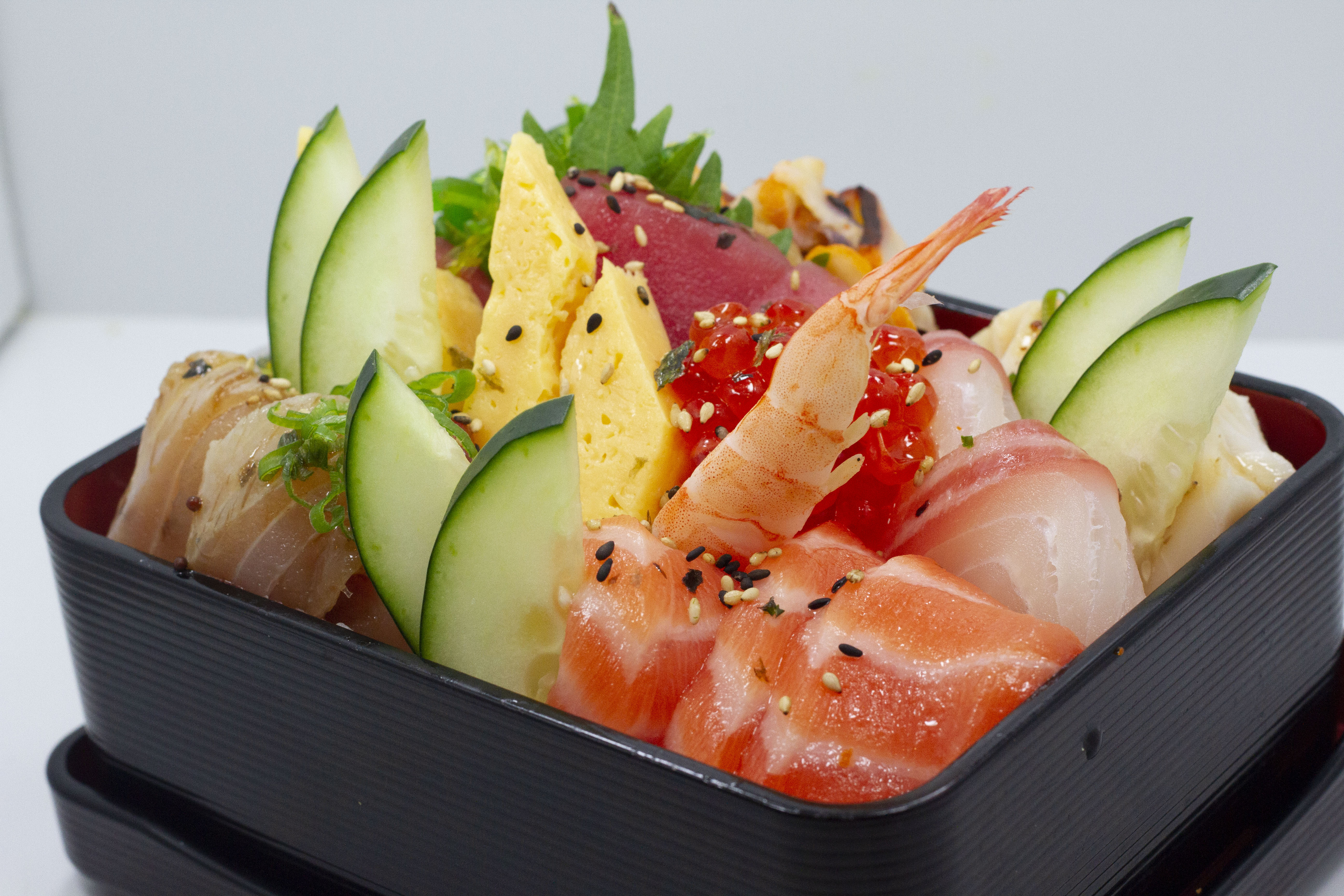 Order Chirashi Sashimi Bowl food online from Crazy Fish store, Albuquerque on bringmethat.com