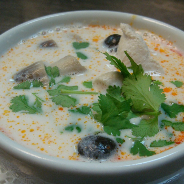 Order 20. Tom Kha Kai Soup food online from My Thai Place Restaurant store, Brambleton on bringmethat.com