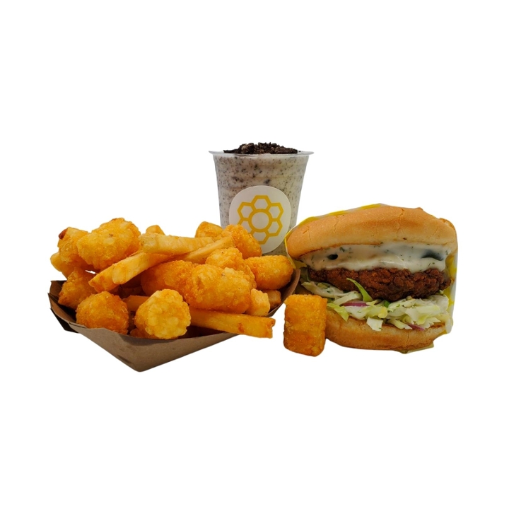 Order The Chick-a-Bee Combo - Classic Style food online from Honeybee Burger  store, Venice on bringmethat.com