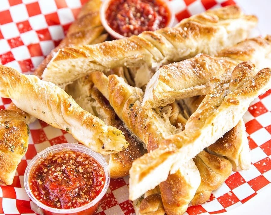 Order Breadsticks - Appetizer food online from The Pizza Store store, Laguna Hills on bringmethat.com