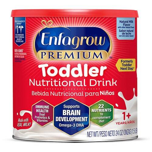 Order Enfagrow Premium Toddler Toddler Nutritional Drink Natural Milk - 24.0 oz food online from Walgreens store, MITCHELL on bringmethat.com
