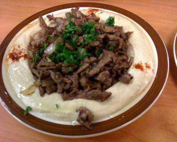 Order Hummus with Lamb Shawerma food online from Al-Sham Restaurant store, Philadelphia on bringmethat.com