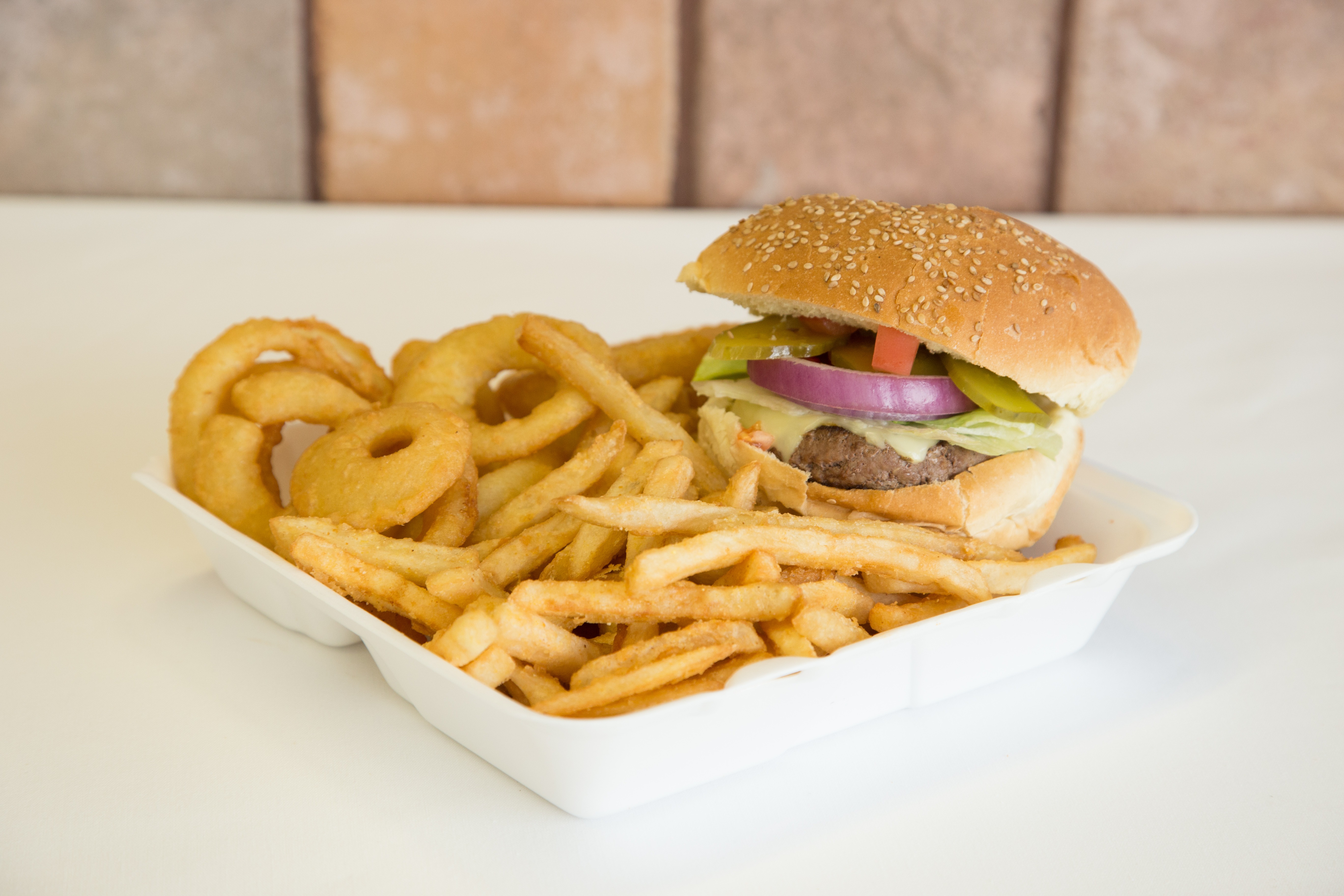 Order Cheeseburger Plate with 2 Sides food online from Windy City store, Dorchester on bringmethat.com